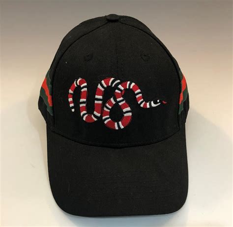 gucci snake hat leather|gucci snake print hat.